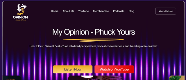 My Opinion Website
